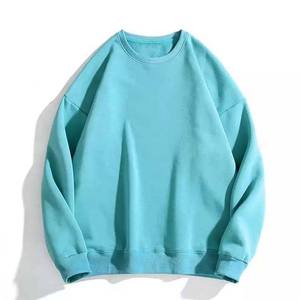 เสื้อสเวตเชิ้ตแขนยาวคอกลมทรงหลวมสีเขียวอมฟ้าสำหรับผู้ชาย  รับทำโลโก้ตามสั่ง  OEM ODM ขายส่งเสื้อผ้า - Product Image 6