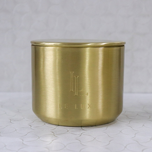 Contenedor de Latón Dorado de Lujo Personalizado para Velas, 16 oz, Hecho a Mano, Ecológico, Frasco Vacío para Decoración del Hogar, Recipientes para Hacer Velas - Product Image 6