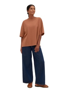 Camiseta de Manga Corta para Mujer, Corte Regular, Cuello Redondo, Informal, Cómoda, Ligera, de Forro Polar, 100% Algodón, Ecológica, para Uso Diario - Product Image 3