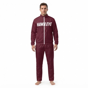 Ensemble veste et pantalon de survêtement en nylon pour homme avec logo personnalisé - Product Image 1
