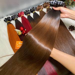 Paquetes de Cabello Humano Liso Natural al por Mayor, Cabello Virgen Remy de Color Natural Negro Vietnamita, 100% de Alta Calidad con Cutículas Alineadas - Product Image 5