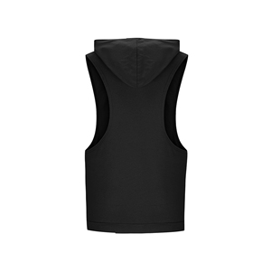 Débardeur à capuche moderne pour hommes, respirant, sans manches, vêtements de sport, fabrication OEM ODM personnalisée, vente en gros de vêtements de sport pour hommes - Product Image 2
