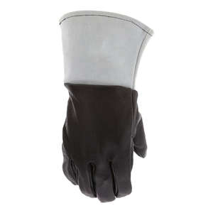 Gants de soudage TIG en cuir de vachette grainé noir, protection des mains, résistance à la chaleur, gants durables résistants aux flammes - Product Image 3