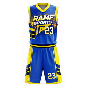 Maillot de basketball en polyester personnalisé avec logo, respirant, pour hommes, équipes de club, séchage rapide, maillots de basketball pour jeunes - Product Image 1