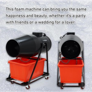 เครื่องทำโฟมแบบส่ายหัว รุ่นเชิงพาณิชย์ พร้อมปืนฉีดโฟมปรับระดับได้ ถังขนาดใหญ่ 90 ลิตร - Product Image 6