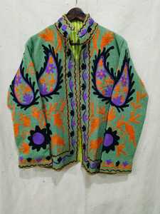 เสื้อแจ็คเก็ตผ้าฝ้ายปักลายซูซานี คอตั้ง ลายตา แขนยาว ระบายอากาศ กันลม เสื้อโค้ทถักสำหรับผู้หญิงสำหรับฤดูหนาว - Product Image 1