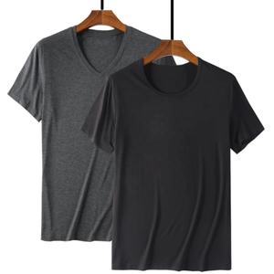 Camiseta negra de gran tamaño para hombre, ropa formal en blanco, 100% algodón, ligera, con estampado personalizado, Etiqueta Privada, simple, cuello redondo - Product Image 6