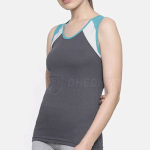Hot Selling Latest Style Women Tank <b>Top</b> Cotton Made Breathable Quick Dry Gym Fitness Wear Women Tank <b>Top</b> - Product Image 2