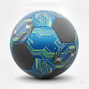 Ballons de football d'entraînement fabriqués en usine pour les fabricants de matériel sportif, impression de logo personnalisée, ballon de football pakistanais taille 5 - Product Image 1