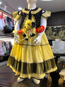 Secuencia de disfraces de nuevo estilo para niñas y recién nacidos Ropa de fiesta de lana de diseño increíble con diadema para primavera - Product Image 2