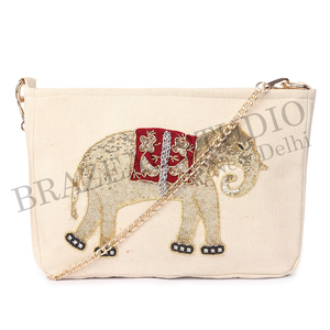 New Arrival BRAZEAL STUDIO Velvet Fashion Designer Women Single Beaded Geometric Pattern Shoulder Clutch Purse Cover Daily Life - Product Image 1