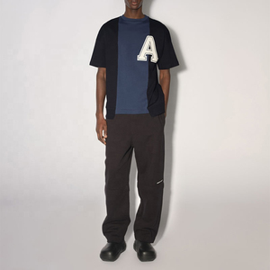 Camiseta personalizada de 230 GSM, 100% algodón, para hombre, con estampado de letras, estilo urbano, de alta calidad, al por mayor. - Product Image 2