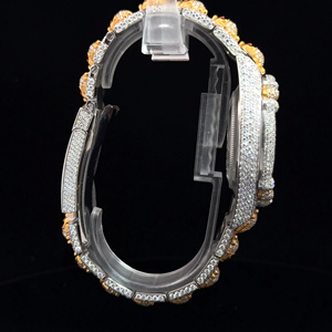 Reloj de Lujo con Diamantes en Forma de Calavera para Hombre, Reloj de Pulsera de Cuarzo Estilo Hip Hop Personalizado con Esfera de Rubí - Product Image 4