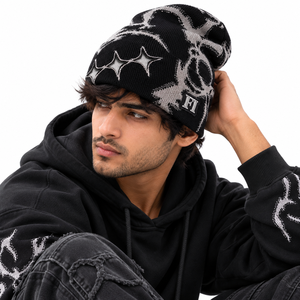 Gorros de Punto de Alta Calidad con Diseño de Estrella Recortada, Logotipo Personalizado, Gorro de Invierno Suave, Unisex, Proveedor Mayorista de Gorros de Moda - Product Image 4