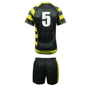 Tenue de rugby durable, respirante, à séchage rapide, légère, pour l'entraînement sportif en équipe, pour hommes adultes, en polyester - Product Image 3