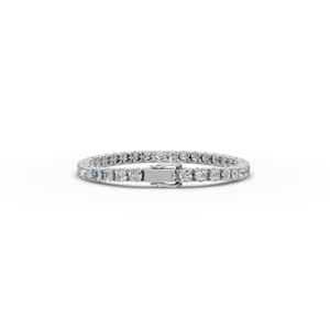Pulsera de Tenis Minimalista de Oro de 7 Pulgadas con Diamantes Cultivados en Laboratorio, Joyería de Moda Sostenible - Product Image 5