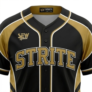 Premium Team Baseball Jersey Custom Digital Print Plus Size Baseball Jersey sublimated logos durable performance Baseball Jersey - Product Image 3