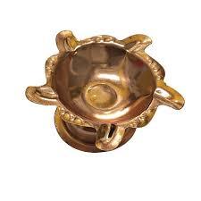 Copper Panchmukhi Pooja Deepak Traditional Oil Lamp for <b>Home</b> <b>Temple</b> Puja Festive Decor - Product Image 4