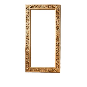 Premium Quality Carved Wood Floor <b>Mirror</b> <b>Arched</b> Wall <b>Mirror</b> Decorative Framed <b>Mirror</b> for Entryway Bedroom At Wholesale Price - Product Image 1