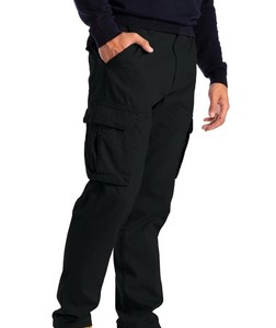 Men's Plain <b>Working</b> Multi-Pocket Strong Canvas <b>Cargo</b> Trousers with Drawstring Closure Elastic Waist Lightweight Design - Product Image 6
