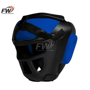 ราคาขายส่งจากโรงงาน สินค้ามาใหม่ คุณภาพสูง หนังแท้ ระบายอากาศได้ดี ปรับแต่งได้ หมวกป้องกันศีรษะ สำหรับชกมวย MMA กีฬาฝึกซ้อม ผู้ใหญ่ - Product Image 4