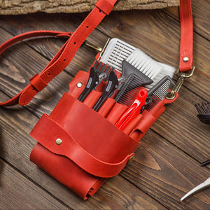 Étui de Ciseaux de Barbier en Cuir Réglable, Organisateur de Ciseaux de Salon, Étui de Barbier Anti-Odeur, Confortable et Léger - Product Image 1