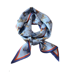 Horse Design Women Scarf <b>Silk</b> Scarf Handbag Handle <b>Wrap</b> Bag Ribbon Scarf Women Girls <b>Head</b> Hair Wrist Ribbon Scarf - Product Image 1