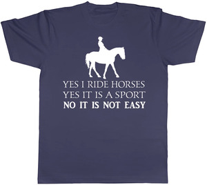 เสื้อยืดขี่ม้าชายหญิง - Product Image 5