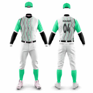 Diseña Tu Propio Uniforme de Béisbol Sublimado 100% Poliéster para Adultos, Talla Grande, Transpirable, para Entrenamiento y Club - Product Image 1