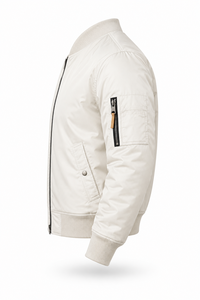 Veste d'hiver pour homme de haute qualité, style streetwear, col montant, séchage rapide, non-tissé, 100% coton, nylon, daim, fermeture éclair, couleur unie - Product Image 2