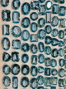 Topacio Azul Cielo Premium, Piedras Preciosas Sueltas Facetadas, Mezcla de Formas, Lote al por Mayor de Piedras de Topacio Talladas, Hermoso Topacio Azul - Product Image 6