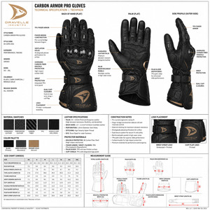Guantes de Carreras para Hombre, de Cuero con Protección de Fibra de Carbono en la Palma, Cierre de Velcro, Unisex, para Motociclismo - Product Image 5