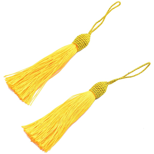 Borlas de encaje sedoso de poliéster de alta calidad hechas a mano para uniformes de oficina, borlas de galón personalizables en varios colores - Product Image 6
