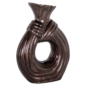 Organic <b>Beauty</b> Bestseller's Design Modern Wall <b>Vase</b> Oval Shape Handmade Decorative 34cm and 28cm Height Gold Finish - Product Image 3