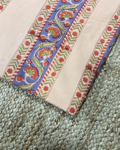 Tela Premium Ligera Hecha a Mano de Algodón Suave con Estampado Floral Moderno de Jaipur, Material para Bolsos y Cortinas - Product Image 5