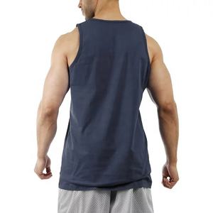 Camiseta sin mangas de algodón para hombre, deportiva de verano, 100% algodón, camiseta base sin mangas para hombres de mediana edad y mayores, camiseta interior de succión. - Product Image 3