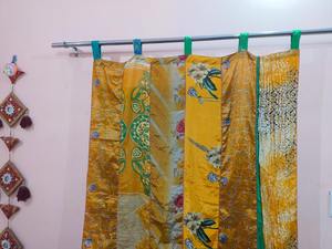 Rideau occultant personnalisable en soie à motifs floraux imprimés, isolant et entièrement occultant, pour la maison, le bureau, le café, l'hôtel - Product Image 6