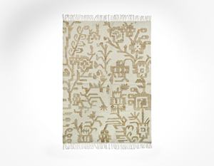 Alfombra Botánica de Yute y Lana Tejida a Mano al por Mayor para Decoración de Hoteles, Salas de Estar y Hogares - Product Image 1