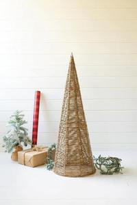 Bulk Supply Handcrafted Pyramid Christmas Decorations, Rattan Weaving <b>Cone</b> Tree for Season <b>Party</b> - Product Image 4