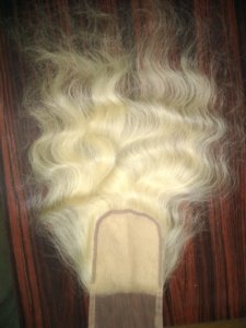 Closure en dentelle HD 4x4 blonde indienne 613 - Product Image 3