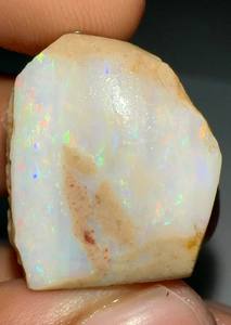 Opale brute naturelle australienne de 25,00 carats, opale multicolore brute de Coober Pedy, pierre précieuse de forme fantaisie, prix de gros, pierres précieuses - Product Image 2