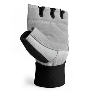 ถุงมือออกกำลังกายหนังแท้ปักโลโก้ได้ สำหรับการฝึกฟิตเนสกลางแจ้ง ถุงมือยกน้ำหนักอเนกประสงค์ พร้อมสายรัดข้อมือสำหรับเล่นกีฬา - Product Image 3