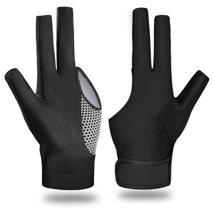 Guantes de billar y snooker profesionales con aislamiento térmico, fabricados en fábrica, precio razonable, guantes de snooker de 3 dedos - Product Image 3