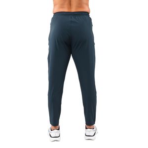 Men's Navy Blue Performance Training Pants with Zip Hem <b>Drawstring</b> Lightweight Breathable Gym Workout Running Sports - Product Image 2