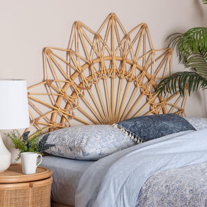 Coastal Rattan Wall-Mount Bed <b>Headboard</b> Decorative <b>Headboard</b> Wall <b>Panel</b> Customized Size from Vietnam - Product Image 4