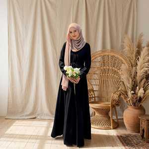 Niqab Muslim Woman Face Cover Veil Saudi Short Premium Velvet <b>Satin</b> Chiffon <b>Hijab</b> Scarf Women Wholesale price - Product Image 2