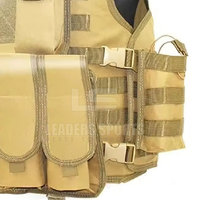Chaleco Táctico de Nailon/Poliéster Impermeable de Alta Calidad y Tamaño Ajustable para Entrenamiento al Aire Libre