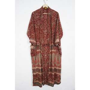 Kimono de Seda con Estampado Floral para Mujer, Primavera-Verano, Bata de Casa, Ropa de Dormir, Ropa de Playa, Transpirable y de Secado Rápido - Product Image 2