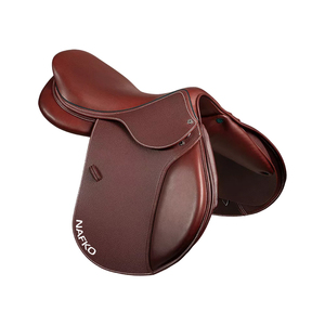 อานม้ากระโดดคุณภาพสูงแบบอังกฤษ พร้อมเบาะนั่งลึกตามหลักสรีรศาสตร์ ผลิตจากหนังแท้ ทนทาน ผลิตภัณฑ์สำหรับแข่งม้าจากอินเดีย - Product Image 1