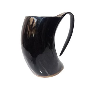 Mug à boire en corne de buffle, artisanal, rustique, pour la cuisine, la salle à manger, les fêtes, décoration et idées cadeaux uniques - Product Image 4